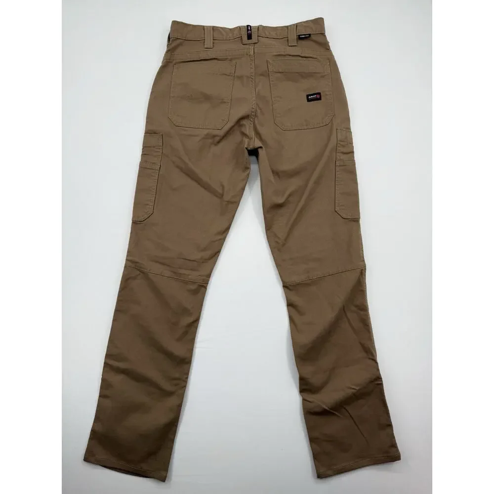 Ariat FR Stretch DuraLight Canvas Stackable Straight Leg Pant 30/36 M5 Straight